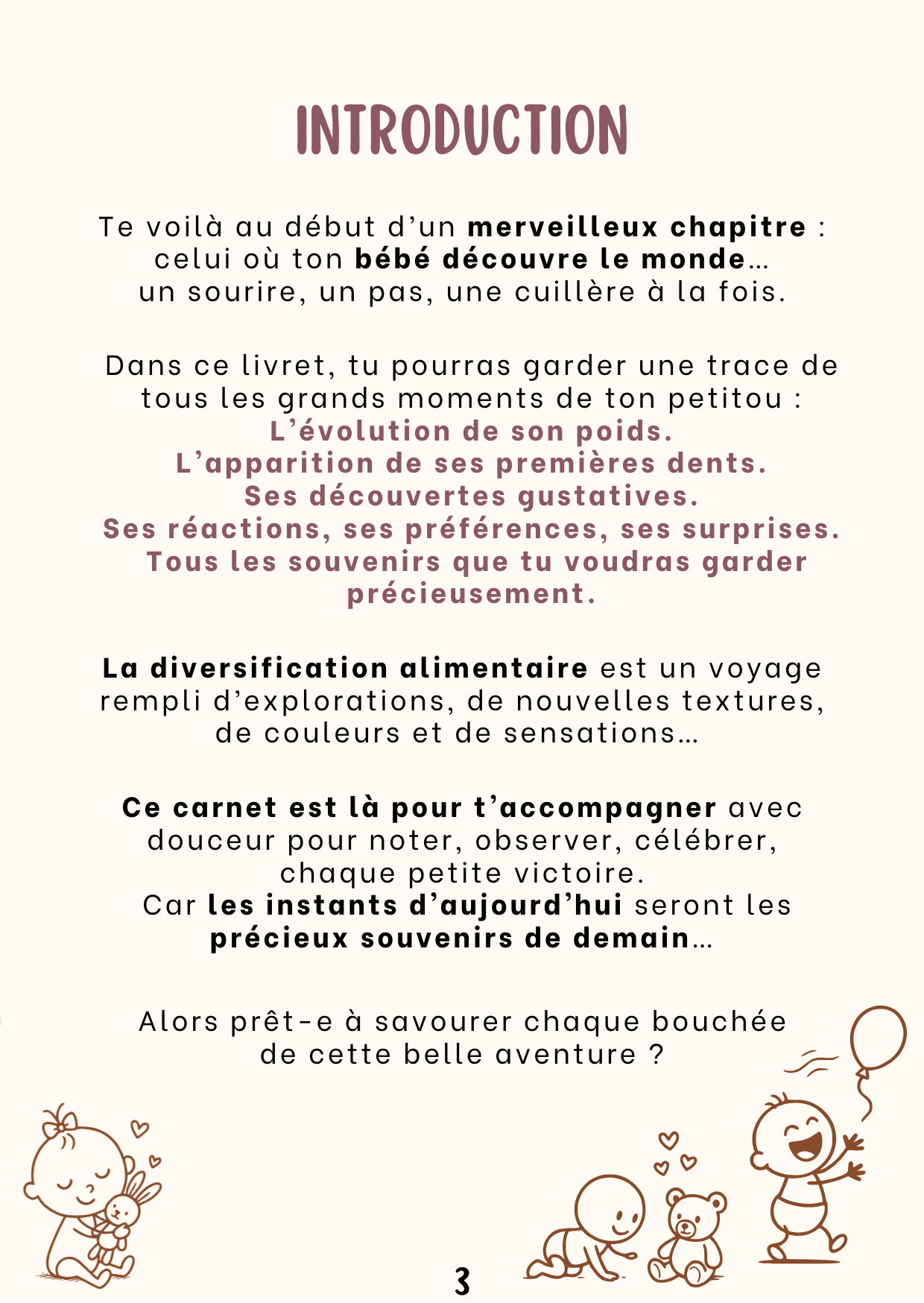 eBook "Suivi premières fois & diversification alimentaire"🥑